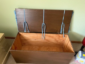 lot 56 image: hand made chest