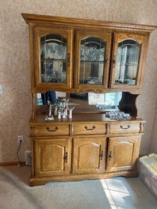 lot 82 image: China Hutch  Very Nice Condition  (contents not included)