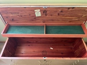 lot 55 image: Cedar chest