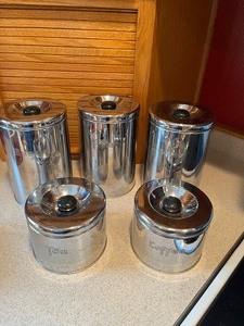 lot 66 image: Metal Kitchen Containers