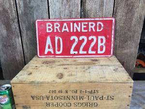 lot 63 image: Vintage Metal Large Fire # Address Sign