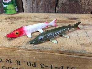 lot 82 image: 2 Northern Pike Fishing Spear Decoy - Ice KingBear Creek