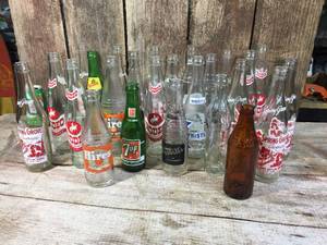 lot 125 image: 25 Vintage Pop Bottle Collection