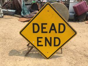 lot 150 image: Large Dead End Sign