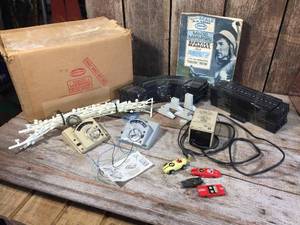 lot 217 image: Vintage Aurora Model Motoring Slot Car Race Track Set