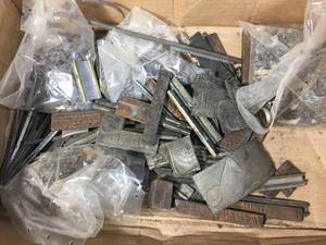 lot 253 image: Antique Printing Press Cylinder Plates