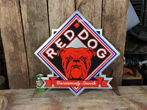 lot 277 image: Red Dog Metal Sign