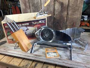 lot 290 image: Rival Electric FoodMeat Slicer - Knives - Nut Cracker