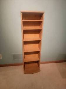 lot 94 image: Contemporary Narrow Media Shelf