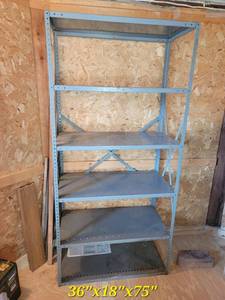 lot 36 image: Rugged Steel Shelving