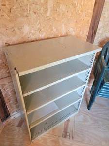 lot 37 image: Steal Shelving Cabinet