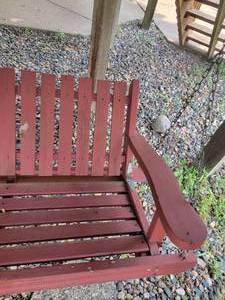 lot 33 image: Primitive Porch Swing
