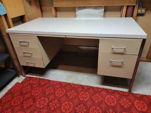 lot 52 image: Steel Tank Desk