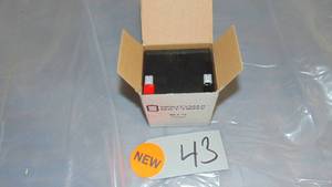 lot 43 image: MIGHTY MAX BATTERY 12-Volt 5 Ah Sealed Lead Acid (SLA) Rechargeable Battery Model # ML5-12 UPC Code # 860000524971