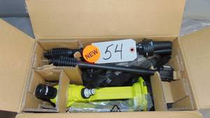 lot 54 image: RYOBI ONE 18V EZClean 320 PSI 0.8 GPM Cordless Battery Cold Water Power Cleaner (Tool Only) Model # RY120350 UPC Code # 046396028839