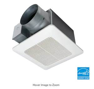 lot 20 image: Panasonic WhisperCeiling DC Fan with Pick-A-Flow Speed Selector 110130 or 150 CFM and Flex-Z-Fast Installation Bracket Model # FV-1115VQ1 UPC Code # 885170324947
