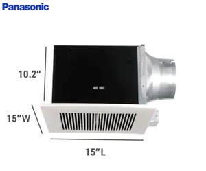 lot 21 image: Panasonic WhisperCeiling 290 CFM Ceiling Surface Mount Bathroom Exhaust Fan, ENERGY STAR Model # FV-30VQ3 UPC Code # 092281134505