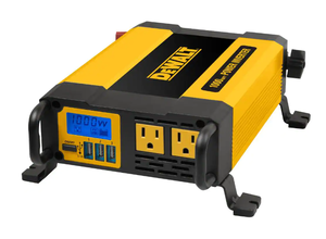 lot 60 image: DEWALT 1000-Watt Portable Car Power Inverter with Triple USB Ports  Model # DXAEPI1000 UPC Code #  814632012979