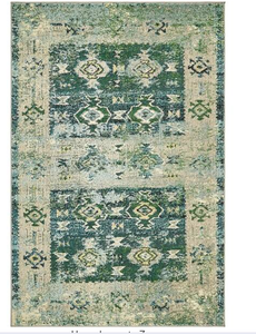 lot 72 image: Unique Loom  Monterey Empire Green 4 ft. x 6 ft. Area Rug Model # 3139919 UPC Code # 889919216036
