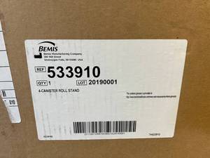 New In Box BEMIS Four Cannister Suction Hi-Low Stand