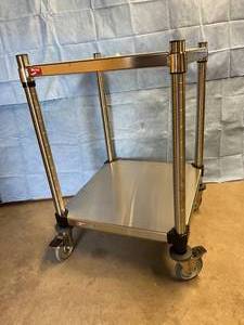Metro Stainless Steel Utility Cart - Bottom Shelf A Little Wonky - Can Be Fixed