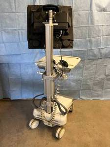 MSRP $7000 Humanscale Healthcare Medical Point Of Care Medical Cart With Monitor & Remote - Untested & Needs Some Cleaning - One Just Sold On Ebay For $1000