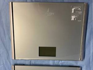 MSRP $200  Lot Of 2&nbspMedline Digital Floor Scales, 440 lb. (220 kg) Weight Capacity - Great Working Condition