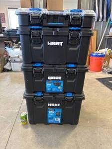 lot 26 image: Hart 21 Inch Stackable Rolling Tool Boxes