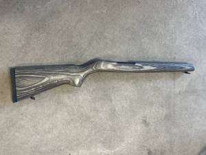 lot 76 image: Brand New Ruger 1022 Wood Stock