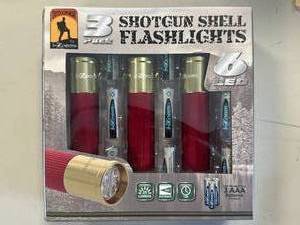 lot 84 image: New 2 Pack Shotgun Shell Flashlights