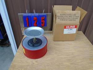 lot 125 image: Uline just rite chemical pump can. New in box. As shown.