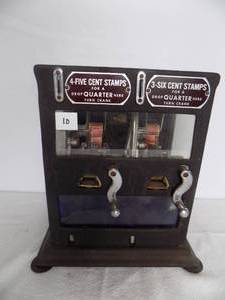 lot 10 image: Vintage Stamp Vending Machine