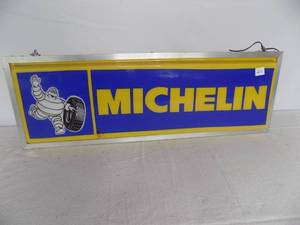 lot 27 image: 2 Sided - Michelin Lit Sign