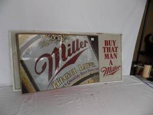lot 33 image: Light cover - Miller High Life Fits Ceiling Light