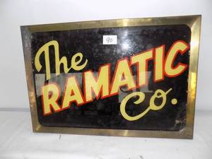 lot 90 image: Vintage Lit Sign The Ramatic Co