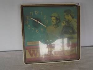 lot 103 image: Lit Vintage Electric Clock Winston