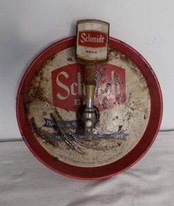 lot 117 image: Schmidt Beer Tap & Tray