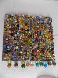 lot 150 image: Vintage Marbles (Large lot) & Iowa Falls Bag