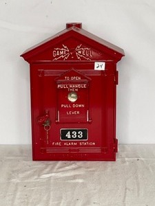 lot 24 image: Vintage Fire Alarm Call Box