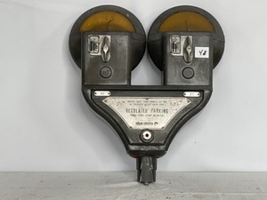 lot 48 image: Vintage  Double Parking Meter