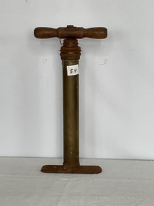 lot 54 image: Antique Tire Pump Copper & Steel