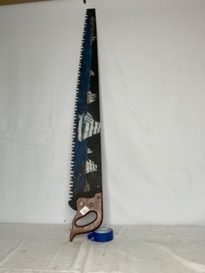 lot 71 image: 46 -Vintage Handsaw - Ocean Scene on 1 Side,