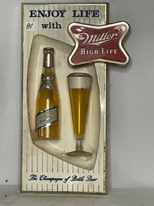lot 84 image: Sign Miller High Life