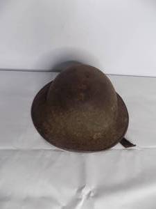 lot 161 image: Vintage Metal Military Helmet