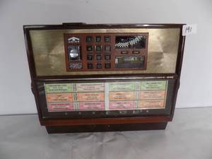 lot 191 image: Vintage Wall mounted booth coin operated Jute Box