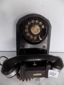 lot 202 image: Vintage Rotary wall phone