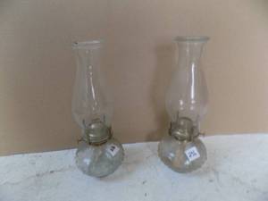 lot 236 image: 2- Antique Oil Aladin Lanterns