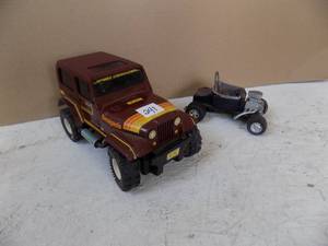 lot 241 image: Battery Powered Jeep & Tonka T Bucket