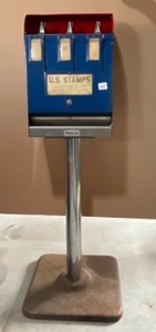 lot 104 image: Vintage Us Postage Stamp Dispenser with Stand
