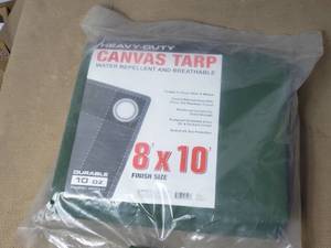 8 x 10 Canvas Tarp